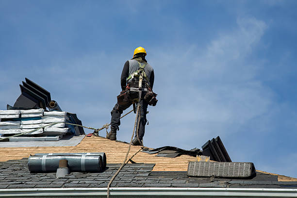 Professional Roofing technician working in Plymouth, NY